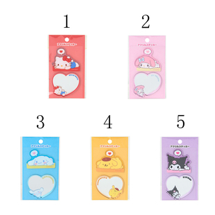 2026年2月份Hello Kitty/Sanrio 文具系列亚加力胶贴纸--5款