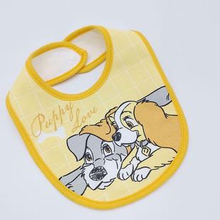 日本正品小姐与流浪汉纯棉按扣宝宝围嘴婴幼儿围兜食饭兜口水巾