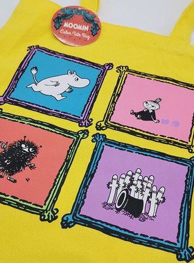 日本正品姆明亚美树精帆布休闲包单肩包托特包简约背包通勤通学包