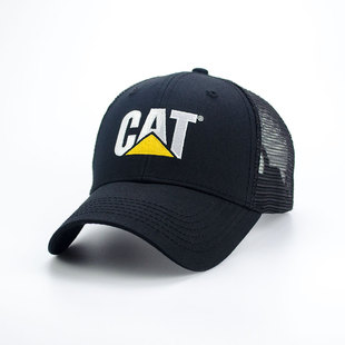 棒球帽女士防晒遮阳帽 透气网鸭舌帽户外运动男士 美国CAT 卡特夏季