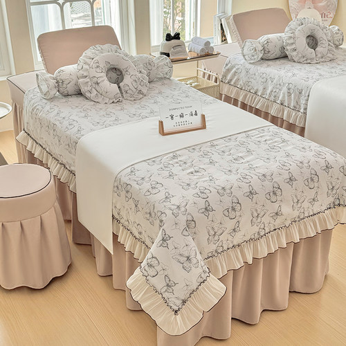 新款防滑耐洗美容床罩四件套特价