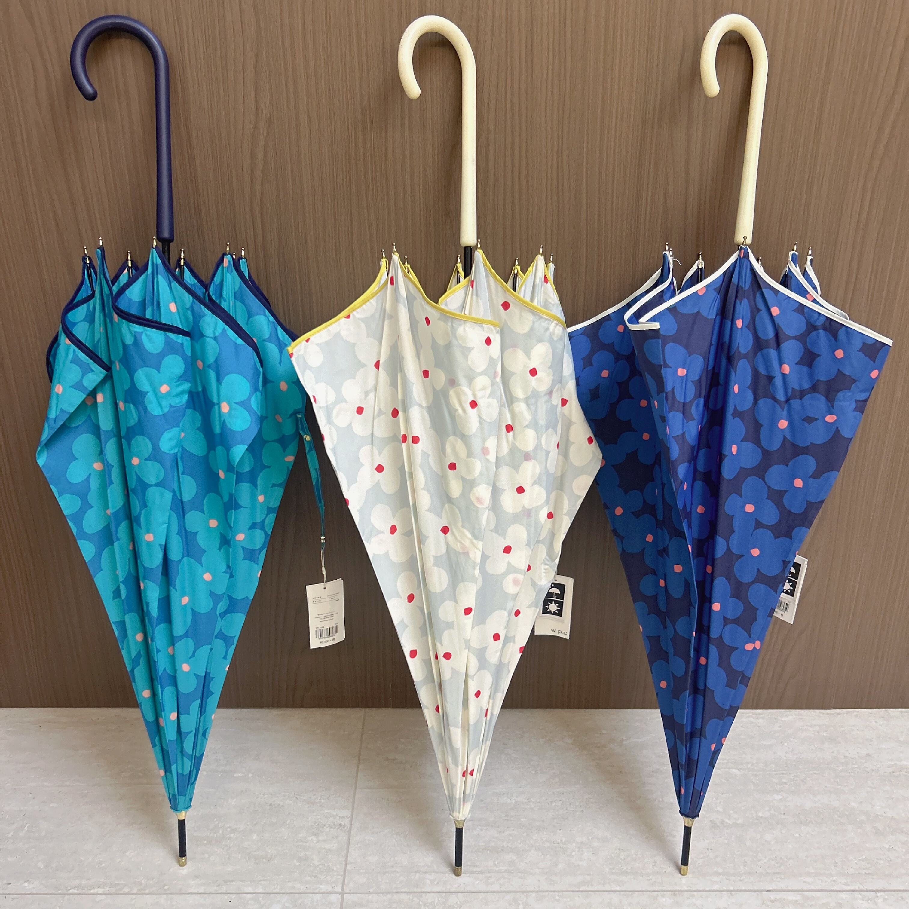 日本 森系鸡蛋花 小清新手动长柄伞轻量便携成人学生女雨伞