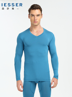 德国舒雅保暖内衣男士TJ417W智暖衣腈纶莫代尔薄款秋衣秋裤套装