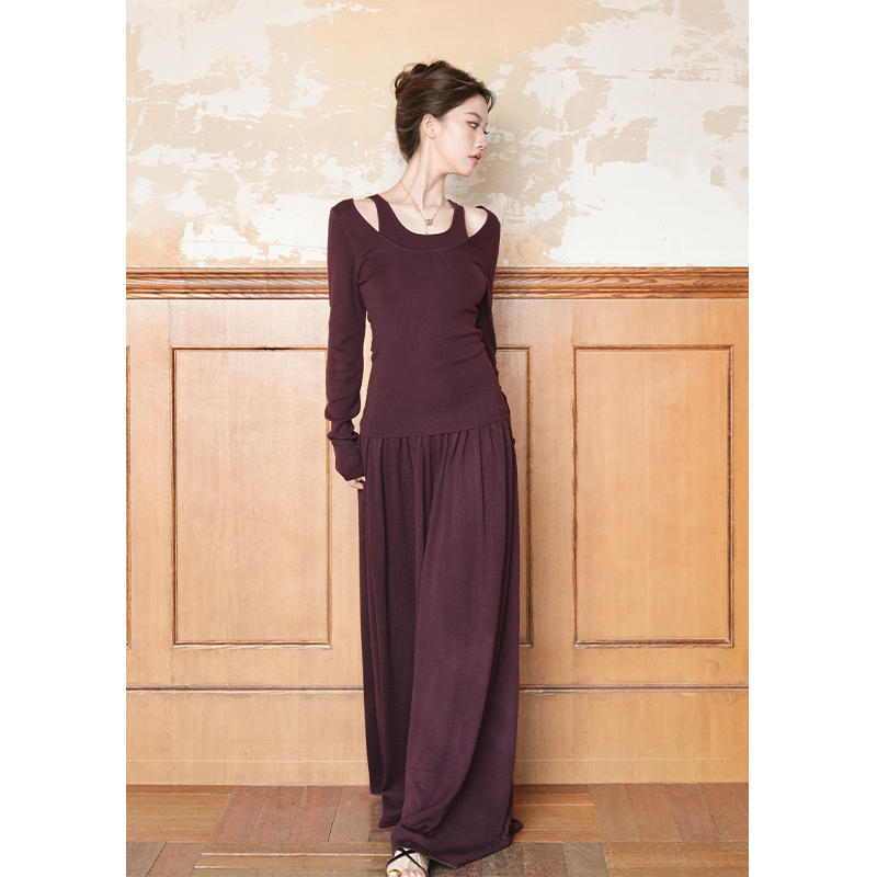 SerioLudere蛋仔很懒丝光套装裙