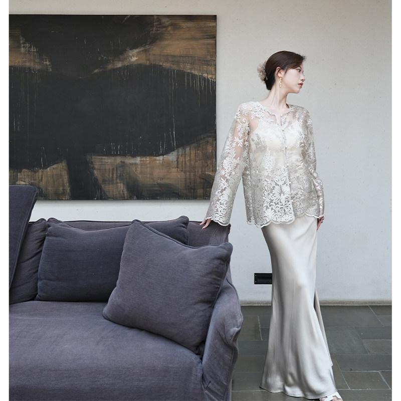 SerioLudere蛋仔很懒杏色半身裙