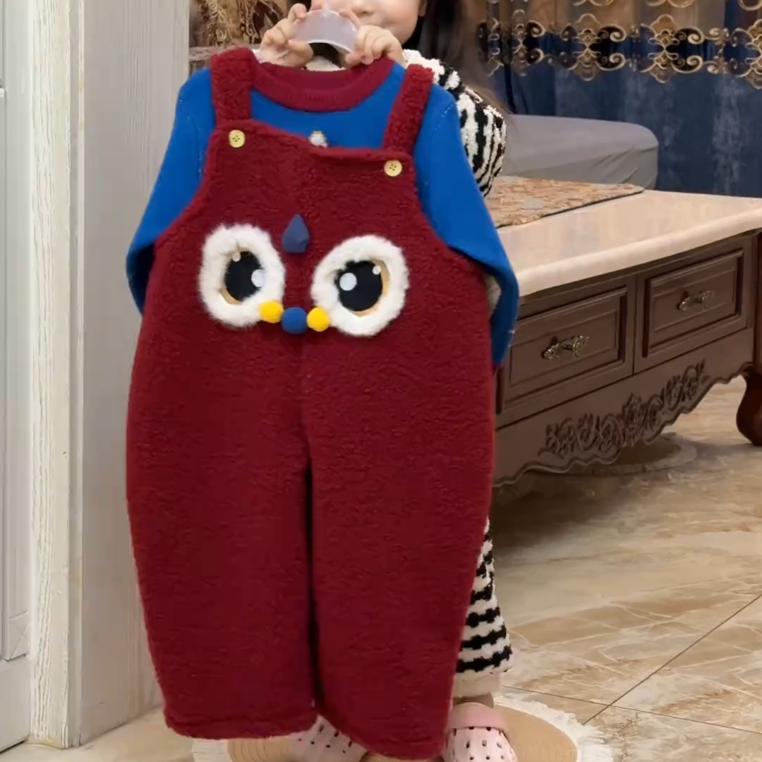 韩版男女童秋冬可爱毛衣背带裤套装卡通大眼睛背带裤宝宝洋气童装,童装/婴儿装/亲子装,连身衣/爬服/哈衣,淘宝优惠券,粉丝福利购,淘宝优惠卷