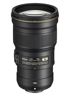 尼康 300mm f/4E PF ED VR F4 E  定焦恒定风景远摄全画单反镜头