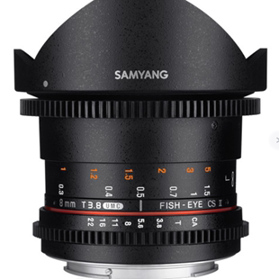 II二代鱼眼镜头手动定焦电影全景 F3.5 SAMYANG三洋三阳8MM T3.8