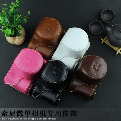 索尼ILCE-a5100a6000a5000 A6500a6300L皮套NEX5T 6 5R微单相机包