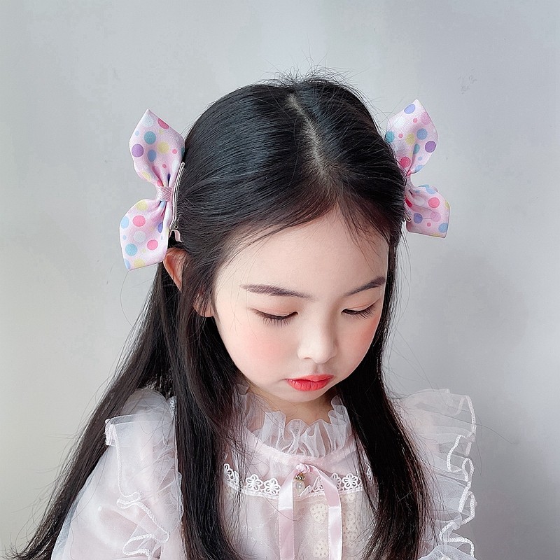 可爱碎花立体猫耳朵蝴蝶结儿童发夹宝宝边夹公主顶夹波点对夹发饰,童装/婴儿装/亲子装,发饰,淘宝优惠券,粉丝福利购,淘宝优惠卷