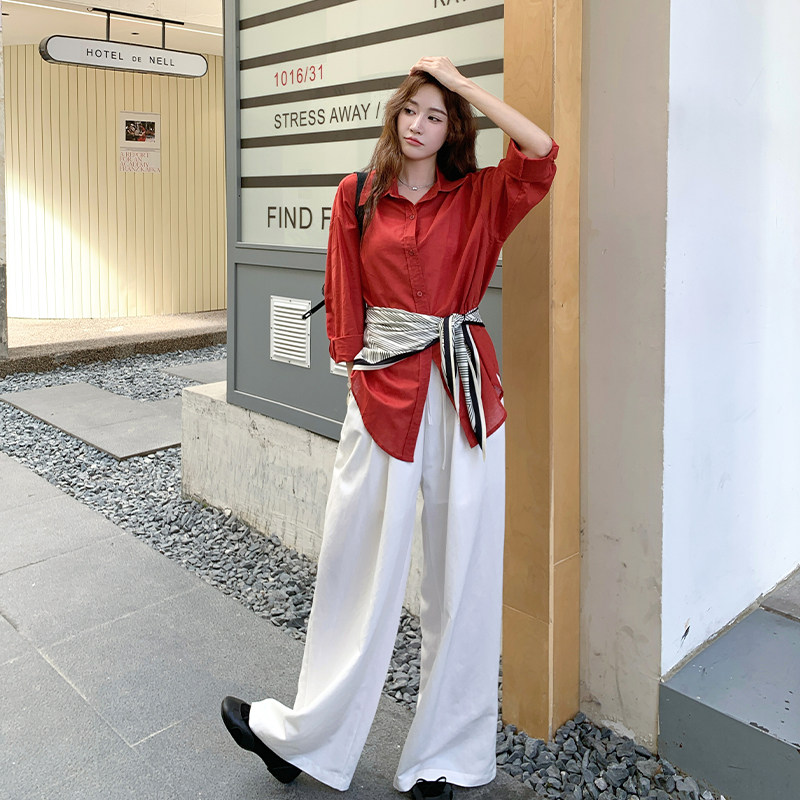 阔腿裤衬衫套装9102P155K228,女装套装/套裙,2D109