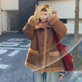 大货两面穿皮毛一体外套9197/P265/K398，女装毛呢外套，2D109