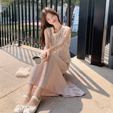 新中式国风套装女夏季2025新款盘扣刺绣马甲上衣高腰半身裙两件套，女装套装/套裙，2D109