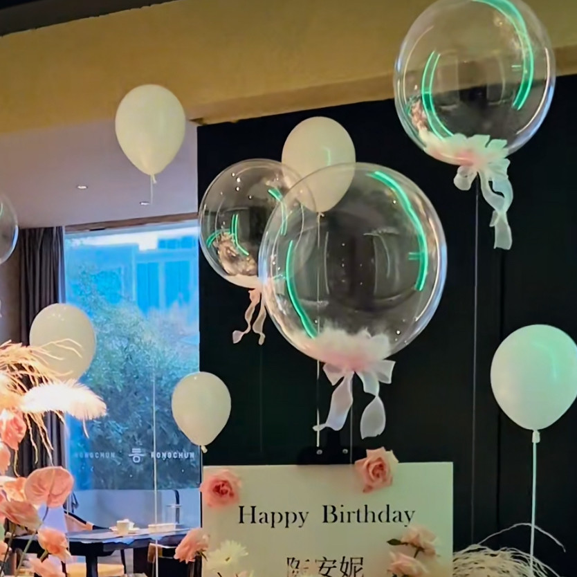 粉色羽毛透明气球浅粉色爱心生日派对布置装花店成人ins圆形,节庆用品/礼品,气球,淘宝优惠券,粉丝福利购,淘宝优惠卷