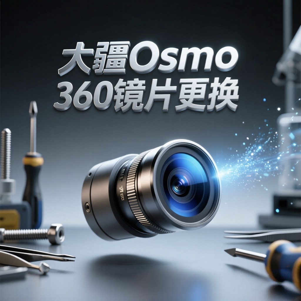 适用大疆Osmo360运动相机镜头镜片磨损玻璃维修更换自修复一级