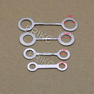 油嘴铜垫片 长条形 两头空心圆 适用于电装喷油器油嘴铜片 铜垫