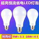 LED灯泡超亮家用球泡E27螺口led节能三防护眼商用灯泡 质保3年