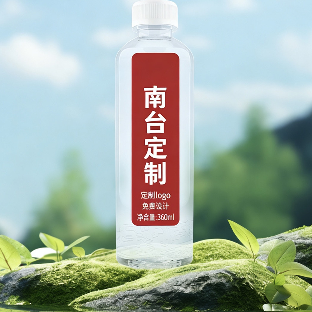 南台定制LOGO小瓶装企业公司婚礼门店定制高端饮用水整件