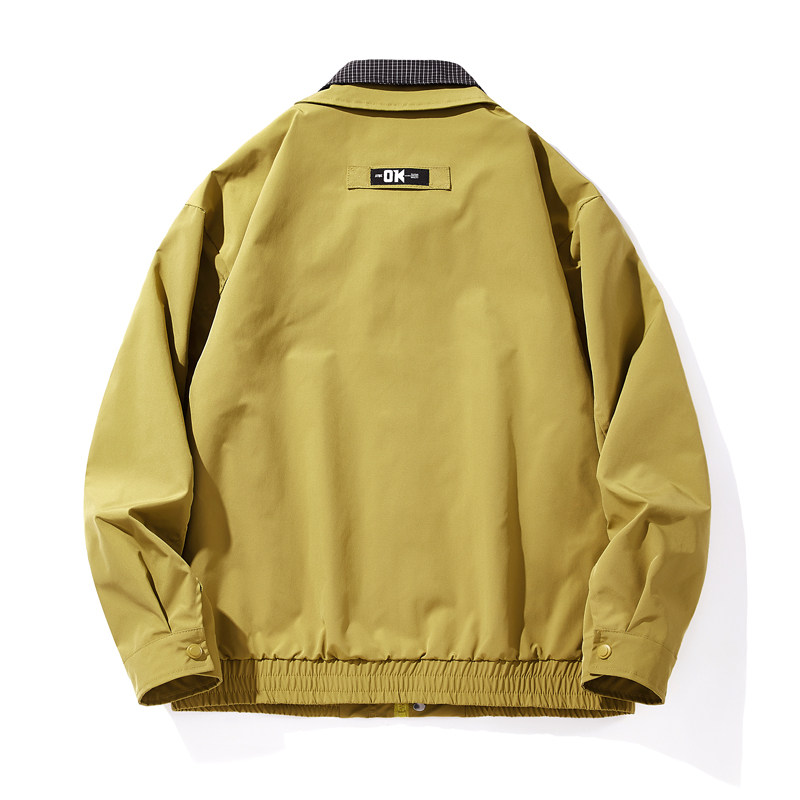 2026假两件情侣外套男女春秋薄款高级感潮牌痞帅炸街潮流宽松夹克