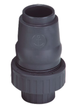 锚牌灰色单活接止回阀 单活接半球型止回阀 UPVC 63mm2寸（订货）