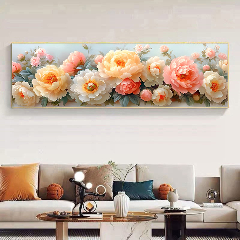 花开富贵十字绣2025新款高级感客厅大气牡丹花简单手工自己绣满绣