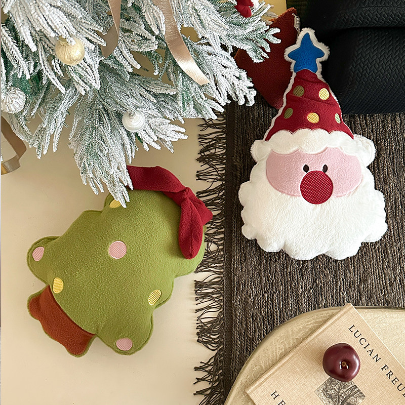 圣诞节抱枕圣诞树圣诞老人节日氛围感装饰枕样板间客厅沙发抱枕女