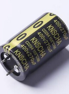 CD294270UF400V178 牛角型电解电容 270uF ±20% 400V 插件,D25xL