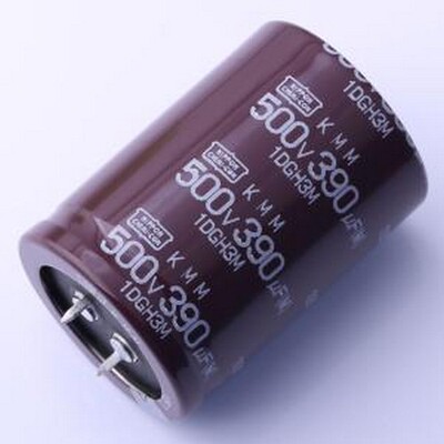 EKMM501VSN391MA50S 牛角型电解电容 390uF ±20% 500V 插件,D35x