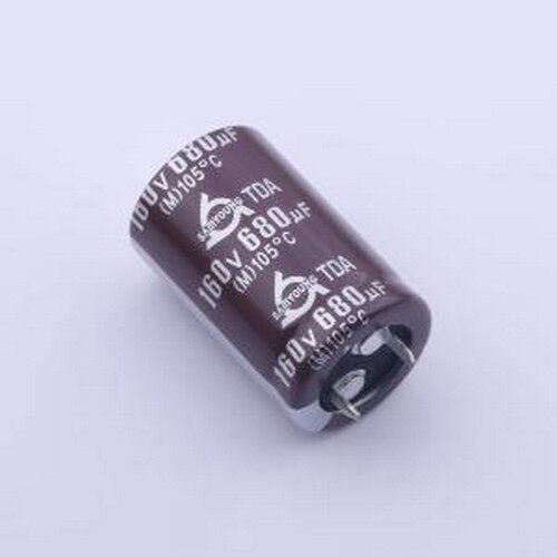 TDA160V680M22*35 V 牛角型电解电容 680uF 160V 插件,D22xL35mm