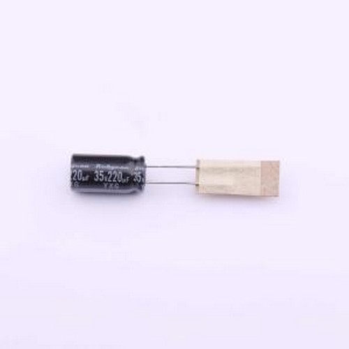 35YXG220MEFCT78X16 直插铝电解电容 220uF ±20% 35V 插件,D8xL1