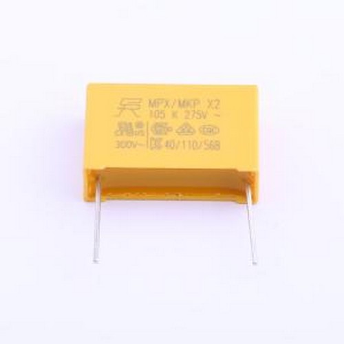 MP2105K27E3X8LC 安规电容 1uF ±10% 275V 等级:X2 插件,P=22.5m