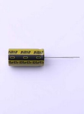 LKML2501J821MF 直插铝电解电容 820uF ±20% 63V 插件,D12.5xL25