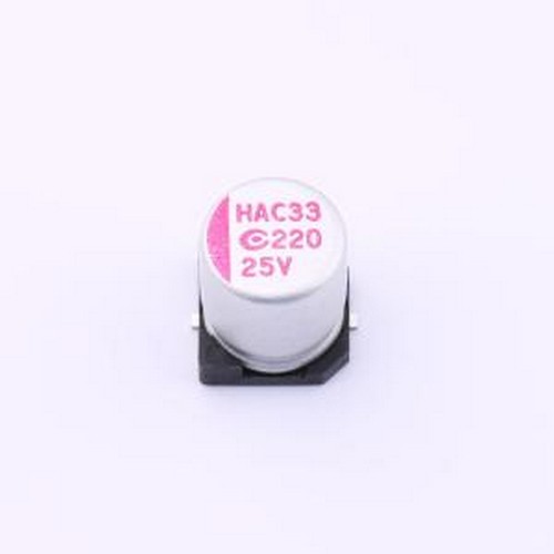 250AVHA221M0810 固态电容 220uF ±20% 25V SMD,D8xL9.7mm