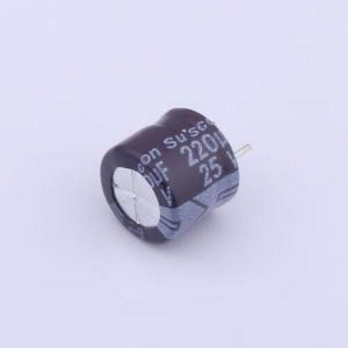 SG025M221F07P899C30R 直插铝电解电容 220uF ±20% 25V 插件,D8x