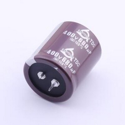 TDC400V680M35*40 牛角型电解电容 680uF ±20% 400V 插件,D35xL4