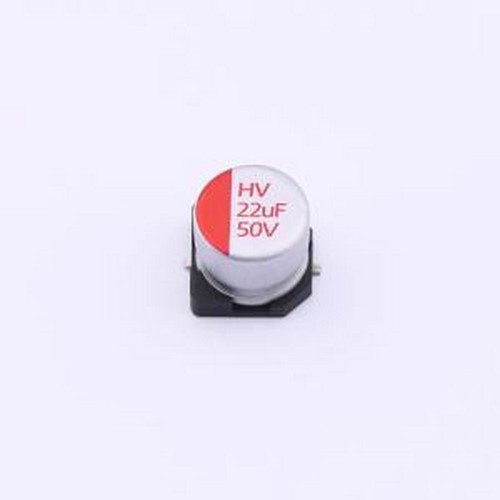 HV1H226M0605PZ 固态电容 22uF ±20% 50V SMD,D6.3xL5.8mm
