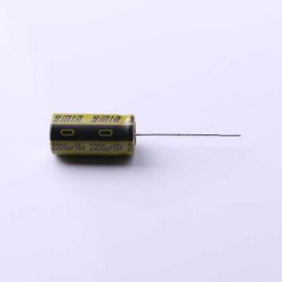 LKME2001C222MF 直插铝电解电容 2200uF ±20% 16V 插件,D10xL20m