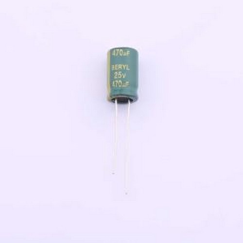 RC025M471LO8*12TH-2A1ET 直插铝电解电容 470uF ±20% 25V 插件,