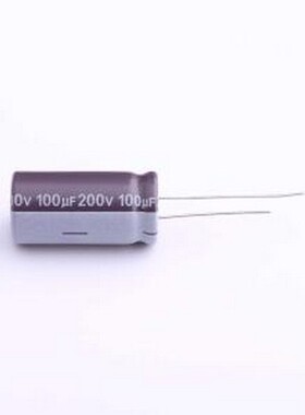 RXB101M2DBKF1325 直插铝电解电容 100uF ±20% 200V 插件,D12.5x