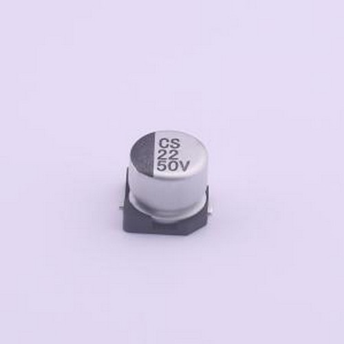 CS1H220M-CRE54 贴片型铝电解电容 22uF ±20% 50V SMD,D6.3xL5.4
