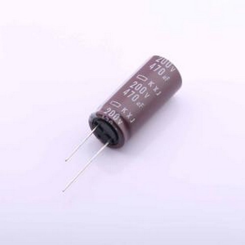 EKXJ201ELL471MM40S 直插铝电解电容 470uF ±20% 200V 插件,D18x