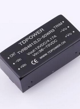 TVRB4812LD-50WR3 电源模块 TVRB4812LD-50WR3 插件,25.4x50.8mm