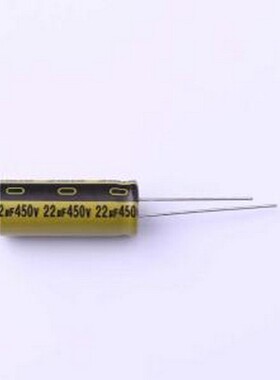 LKME2502W220MF 直插铝电解电容 22uF ±20% 450V 插件,D10xL25mm