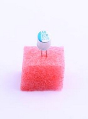 ORE821M0EBK-0608 固态电容 820uF ±20% 2.5V 插件,D6.3xL8mm