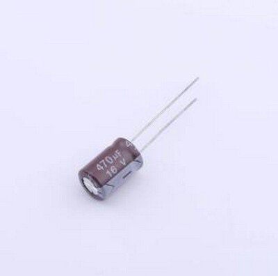 HY1C471M080120CD288 直插铝电解电容 470uF ±20% 16V 插件,D8xL