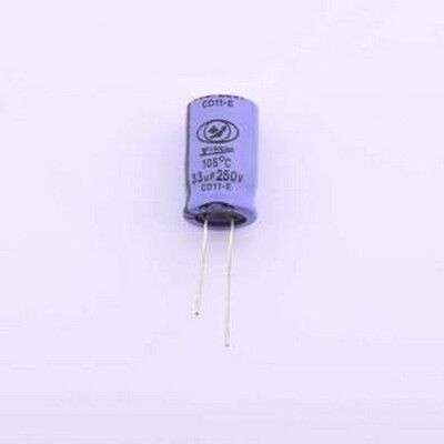 ECE2EM330K21OTPO 直插铝电解电容 33uF ±20% 250V 插件,D13xL21