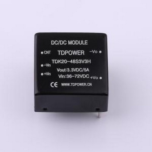 TDK20-48S3V3H 电源模块 TDK20-48S3V3H DIP,25.4x25.4mm