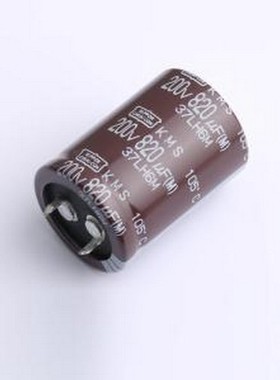 EKMS201VSN821MQ35S 牛角型电解电容 820uF ±20% 200V 插件,D25.