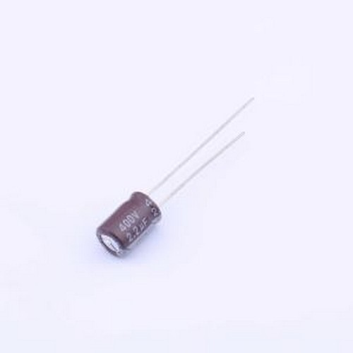 01EC1404 直插铝电解电容 2.2uF ±20% 400V 插件,D6.3xL9mm