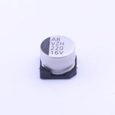 VZH221M1CTR-0806L 贴片型铝电解电容 220uF ±20% 16V SMD,D8xL6